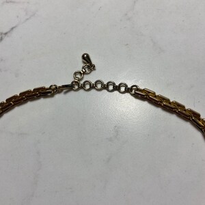 Vintage Chunky 90s gold choker chain image 4