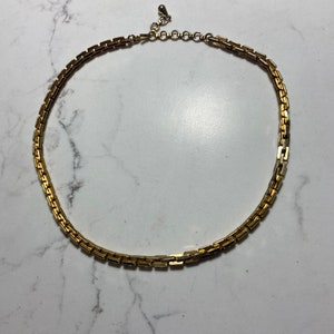 Vintage Chunky 90s gold choker chain image 3