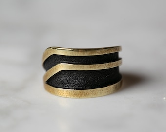 Bronze and silver ring 5.5