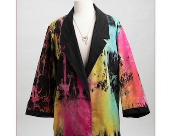 SOLD Vintage neon tiedye jacket