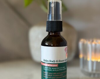 Lavender Body & Room Spray: All-Natural Aromatherapy Mist (2 oz)