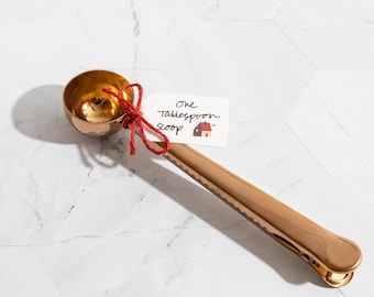 Rose Gold Tablespoon Scoop Clip | Coffee & Cocoa Lovers Gift