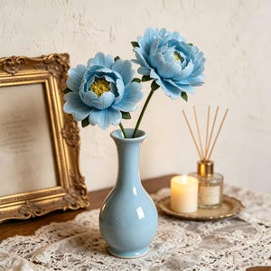 Ceramic Flower Bouquet, Handmade Floral Sculpture, Everlasting Flower Gift, Mother's Day Gift, Cottagecore Home Decor, Artisan Pottery Gift