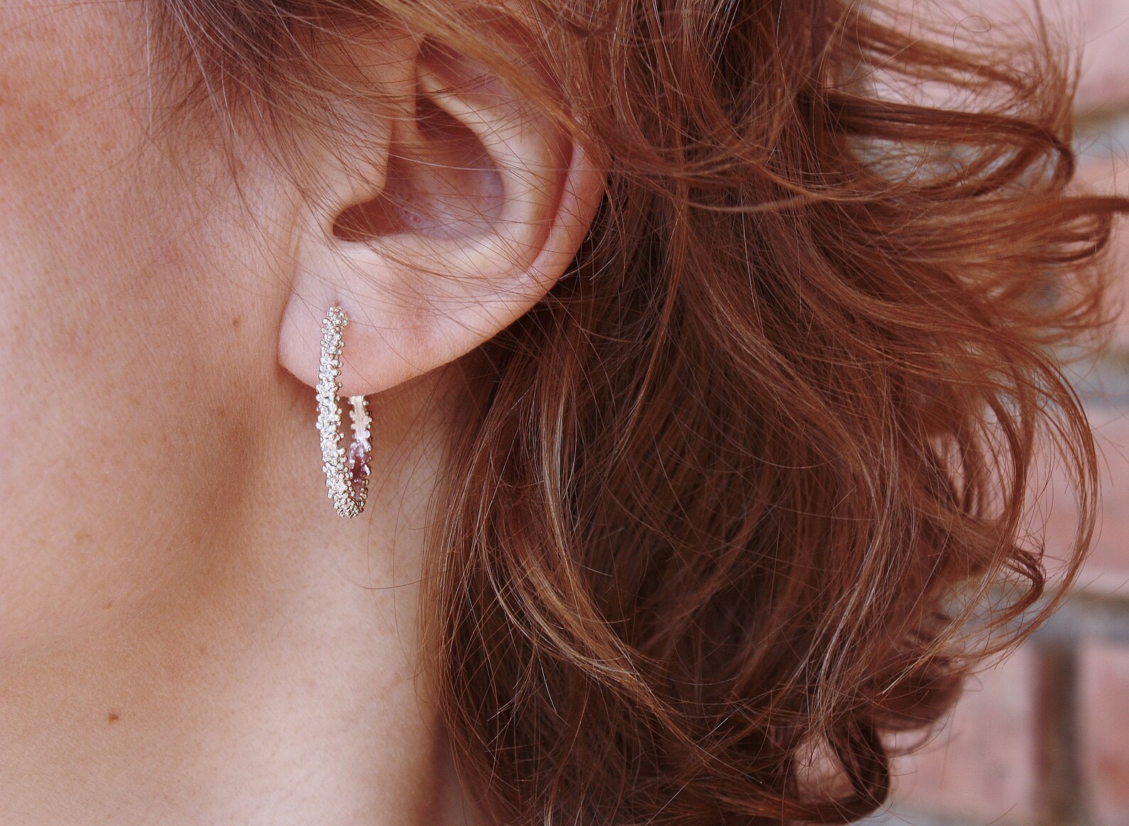 BALLS HOOP EARRINGS. Ball Ear Hoops. Sterling Silver Hoop Etsy