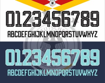 Deutschland Heim Auswärts Trikot Schrift 2026 WM ALEMANIA, ALLEMAGNE : otf,ttf,svg,pdf, png free logo (Digitaler Download)