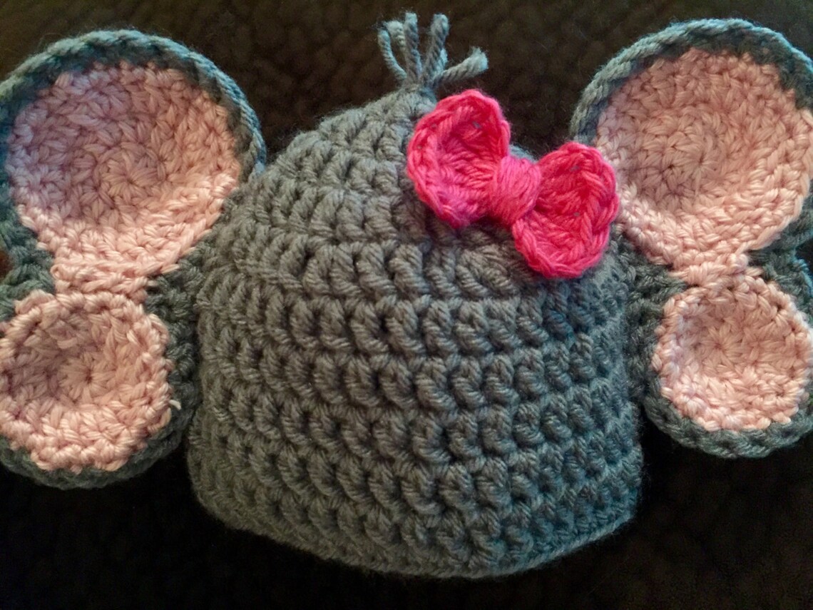 Crochet Inset Elephant Print Romper main image 0