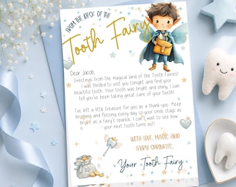Editable Tooth Fairy Certificate Official Receipt Keepsake Letter (Digital Download)
