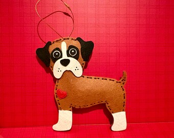 Filz Hund Weihnachtsschmuck