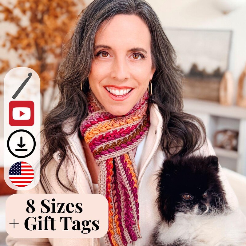 Briana K Crochet Scarf Etsy