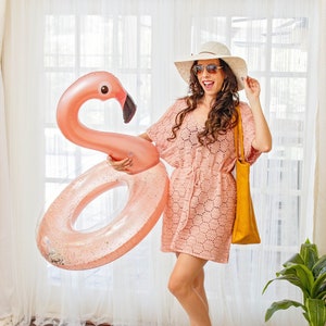 CROCHET PATTERN Hexagon Beach Summer Dress Cover-up Sun Kissed Pattern Crochet, Size Small to XL