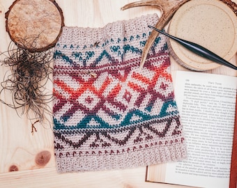The Boho Desert Crochet Cowl PATTERN PDF Instant Download, Women's Accessories, Neckwear, Crochet Written Pattern with Chart & Video