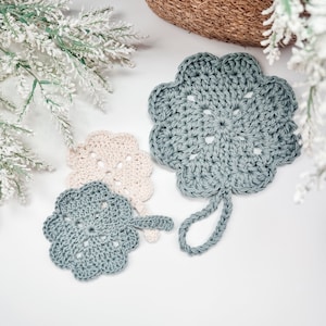 CROCHET PATTERN + VIDEO St. Patrick's Shamrock Crochet Coaster Home Decor, Includes Chart, Holiday Decor Crochet Pattern