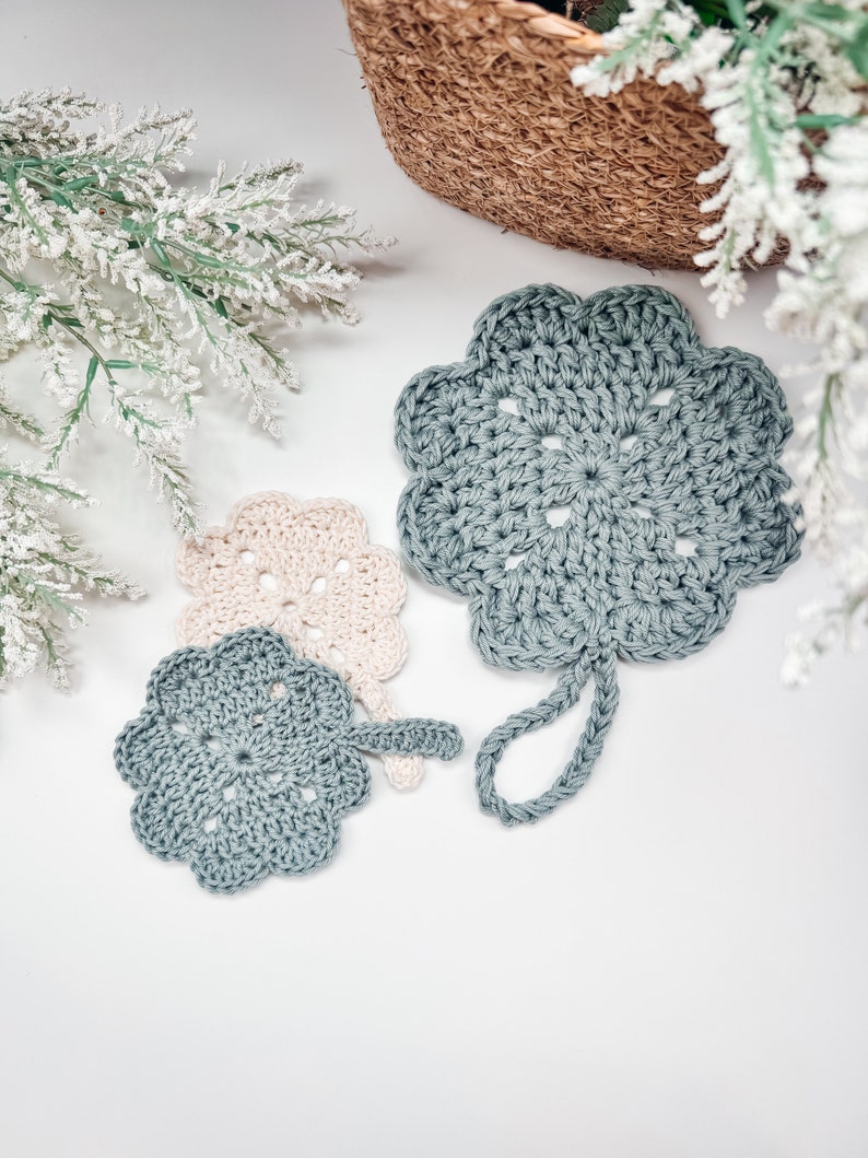 St. Patrick's Shamrock Crochet Coaster Home Decor, Instant Download PDF Pattern, Includes Chart, Holiday Decor Crochet Pattern image 10