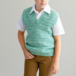 Heatherly Crochet Vest Instant Download PDF Pattern, Child Adult sizes, Crochet Pattern, Video Tutorial image 5