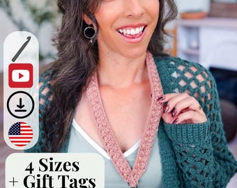 CROCHET PATTERN + VIDEO Crochet Wheat Stitch Keychain & Lanyard Pattern and Bonus Tag Printables Instant Pdf Download Wristlet Badge Strap