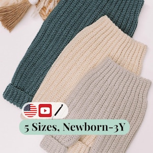 CROCHET PATTERN + VIDEO Easy Crochet Baby Pants Pattern + Video Tutorial. Sizes Newborn (3 months, 6-9 months, 12-18 months, 2-3 years).