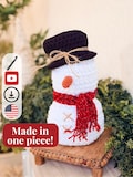 CROCHET PATTERN + VIDEO Crochet Pattern Snowman, Wheat Stitch™ Snowman Amigurumi, Holiday Decor Gift, Beginner-Friendly Winter Softie product logo