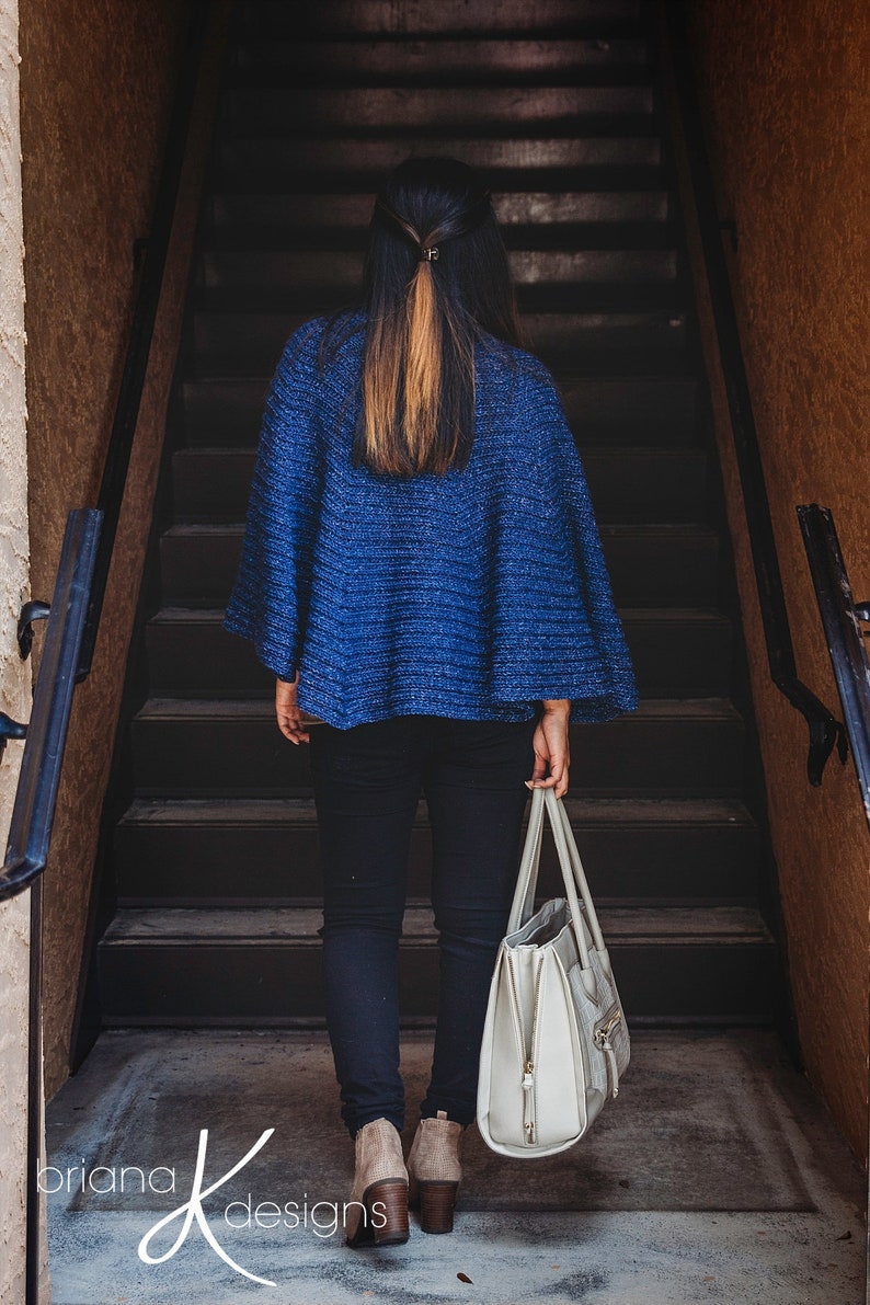 Crochet Posh Cape Jacket Pattern, DIY Jacket, Instant Download, Easy Crochet Pattern, Women's Fashion image 6