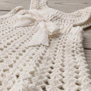 Sophia Heirloom Dress Crochet Pattern, Newborn to 3 months, Baptism, Blessing, Baby Gift, Beautiful Baby Dress image 10