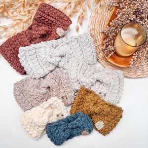 CROCHET PATTERN + VIDEO Crochet Twisted Wheat Ear Warmer Pattern | 8 Sizes | Cozy Winter Headband | Beginner-Friendly + Video Tutorial