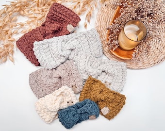 CROCHET PATTERN + VIDEO Crochet Twisted Wheat Ear Warmer Pattern | 8 Sizes | Cozy Winter Headband | Beginner-Friendly + Video Tutorial