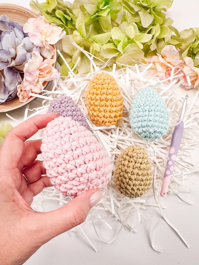CROCHET PATTERN + VIDEO Reusable Easter Egg Crochet Pattern –diy Easter ...