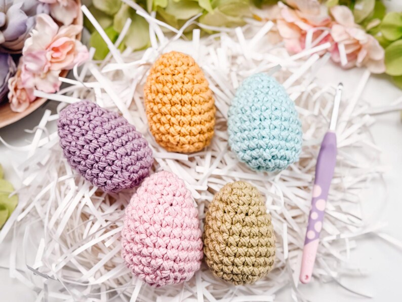 CROCHET PATTERN + VIDEO Reusable Easter Egg Crochet Pattern –diy Easter ...