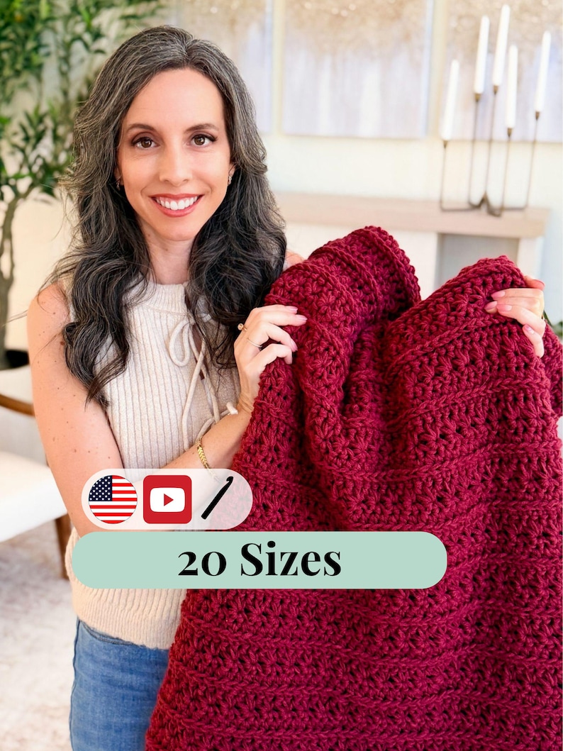 CROCHET PATTERN + VIDEO Petal Loop Stitch Blanket Crochet Pattern ...