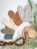 CROCHET PATTERN + VIDEO Winter Wheat Stitch™ Crochet Mittens Pattern - 6 Sizes Baby to Adult, Flat One-Piece Design Wheat Stitch™ Gloves