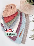 CROCHET PATTERN + VIDEO Top Down Dog Sweater Crochet Pattern – Wheat Stitch™ One Piece Easy Pet Pullover in 8 Sizes – Pdf Digital Download