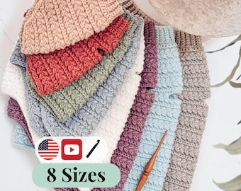 CROCHET PATTERN + VIDEO Top Down Dog Sweater Crochet Pattern – Wheat Stitch™ One Piece Easy Pet Pullover in 8 Sizes – Pdf Digital Download