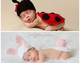 PATTERN PACK Instant Download Ladybug and Bunny
