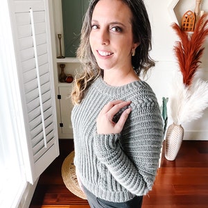 Autumn Wheat Crochet Sweater Pattern in Sizes XS-5X. Video Tutorial Included. Easy Crochet Pattern & Beginner Friendly Crocheted Flat. image 8