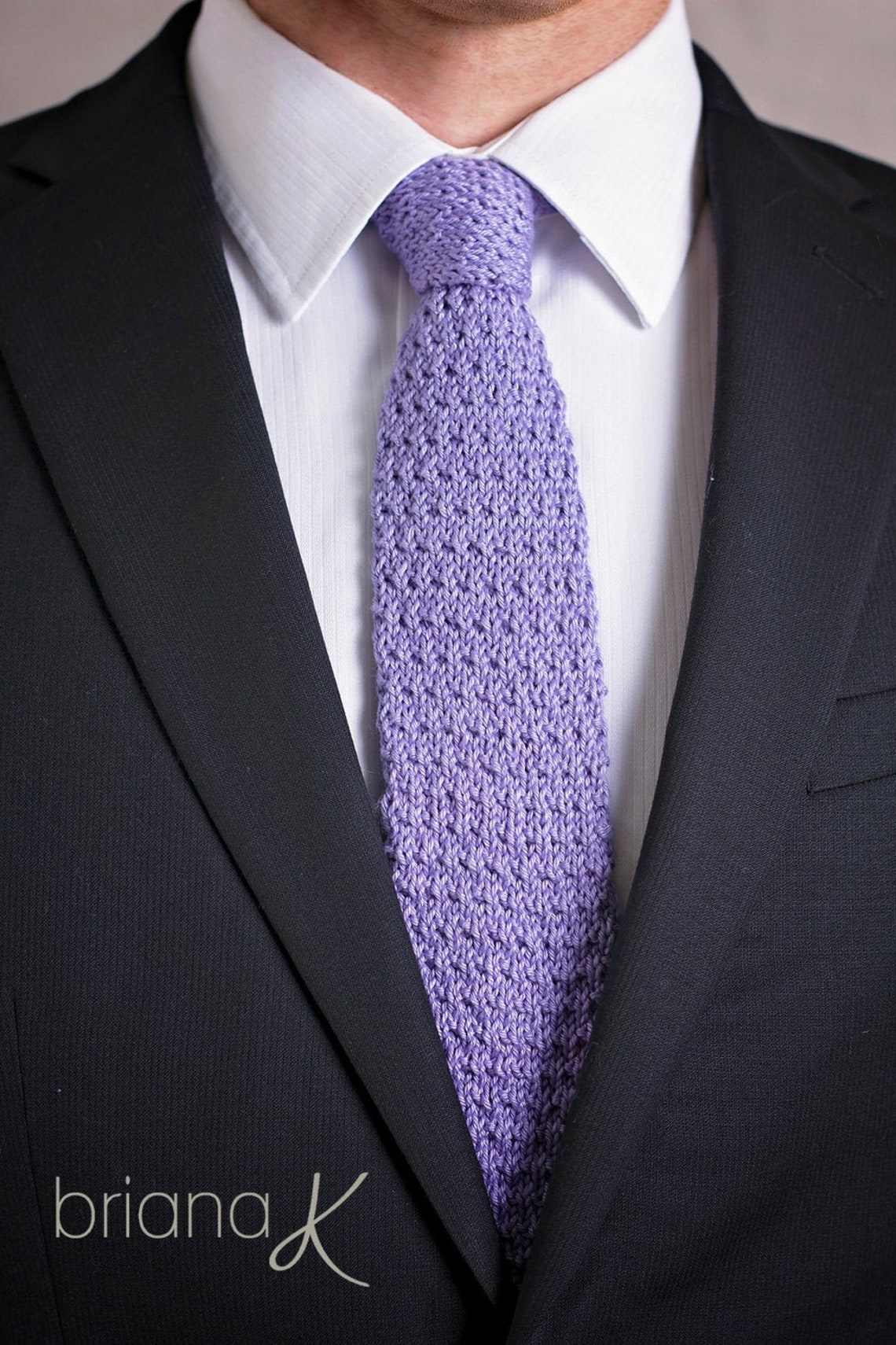 Knit Pattern Men's Tie Instant Download Knit Men's - Etsy