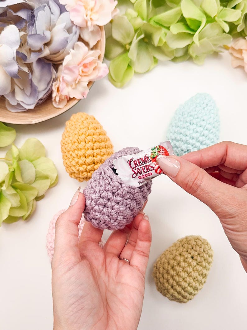 CROCHET PATTERN + VIDEO Reusable Easter Egg Crochet Pattern –diy Easter ...