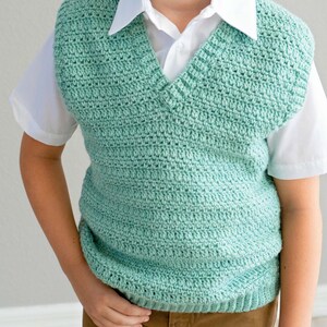 Heatherly Crochet Vest Instant Download PDF Pattern, Child Adult sizes, Crochet Pattern, Video Tutorial image 7