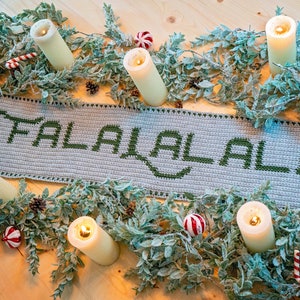 Falalalala Crochet Table Runner Pattern Home Decor, Instant Download PDF Crochet Pattern, Includes Chart, Holiday Fall Decor Crochet Pattern image 8