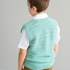 Heatherly Crochet Vest Instant Download PDF Pattern, Child Adult sizes, Crochet Pattern, Video Tutorial image 8