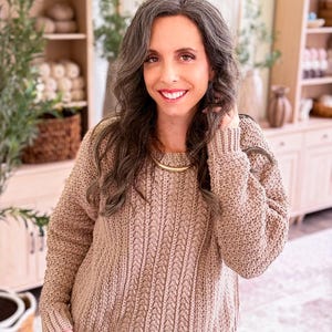 Toasty Wheat Stitch™ Sweater Crochet Pattern, 9 Sizes xs-5x Plus Size, Winter Pullover, Video + App