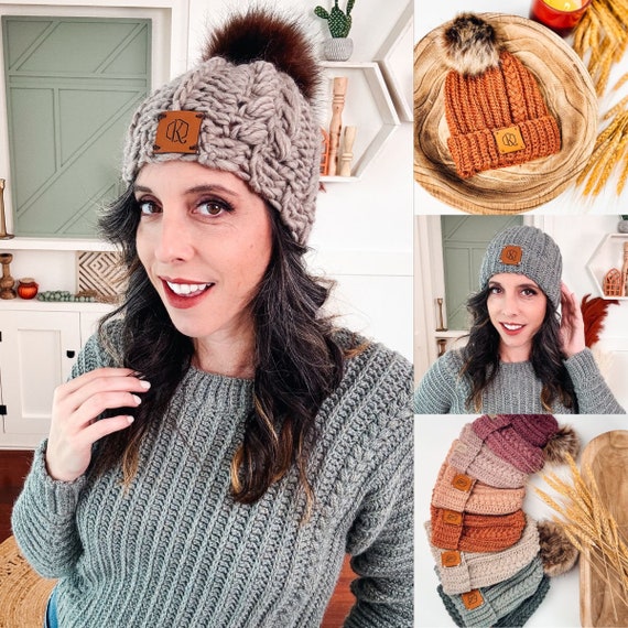 How to Attach Pompoms to Crochet and Knitted Hats DIY Tutorial