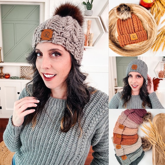 How to Attach Pompoms to Crochet and Knitted Hats DIY Tutorial