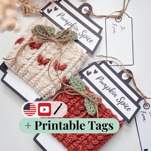 CROCHET PATTERN + VIDEO & Printable. Wheat Stitch™ Pumpkin Coffee Cup Cozy Crochet Pattern Fall Mug Sleeve Pdf Easy Cute Pumpkin Cozy