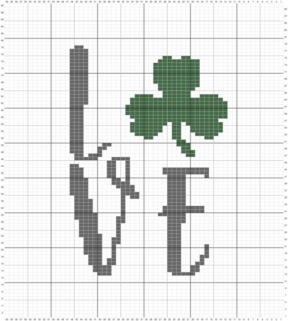 Shamrock Knitting Chart