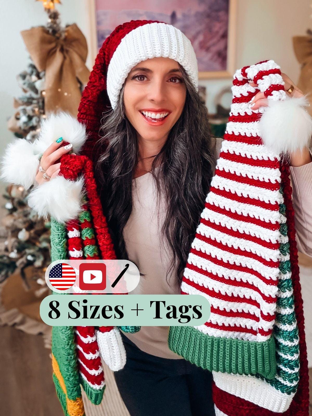 Santa Beanie Hat Adult Size - Etsy