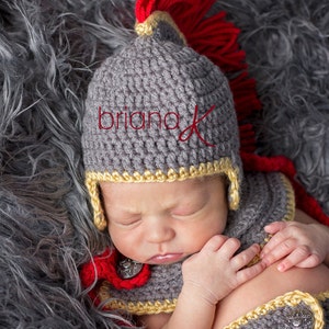 Crochet Pattern Gladiator Roman Spartan Warrior Newborn Set, Instant Download, baby newborn photography prop, easy to follow crochet pattern image 4