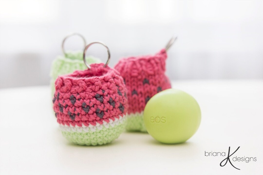 EOS Lip Balm Crochet and Knit Holder Pattern, Instant Download PDF