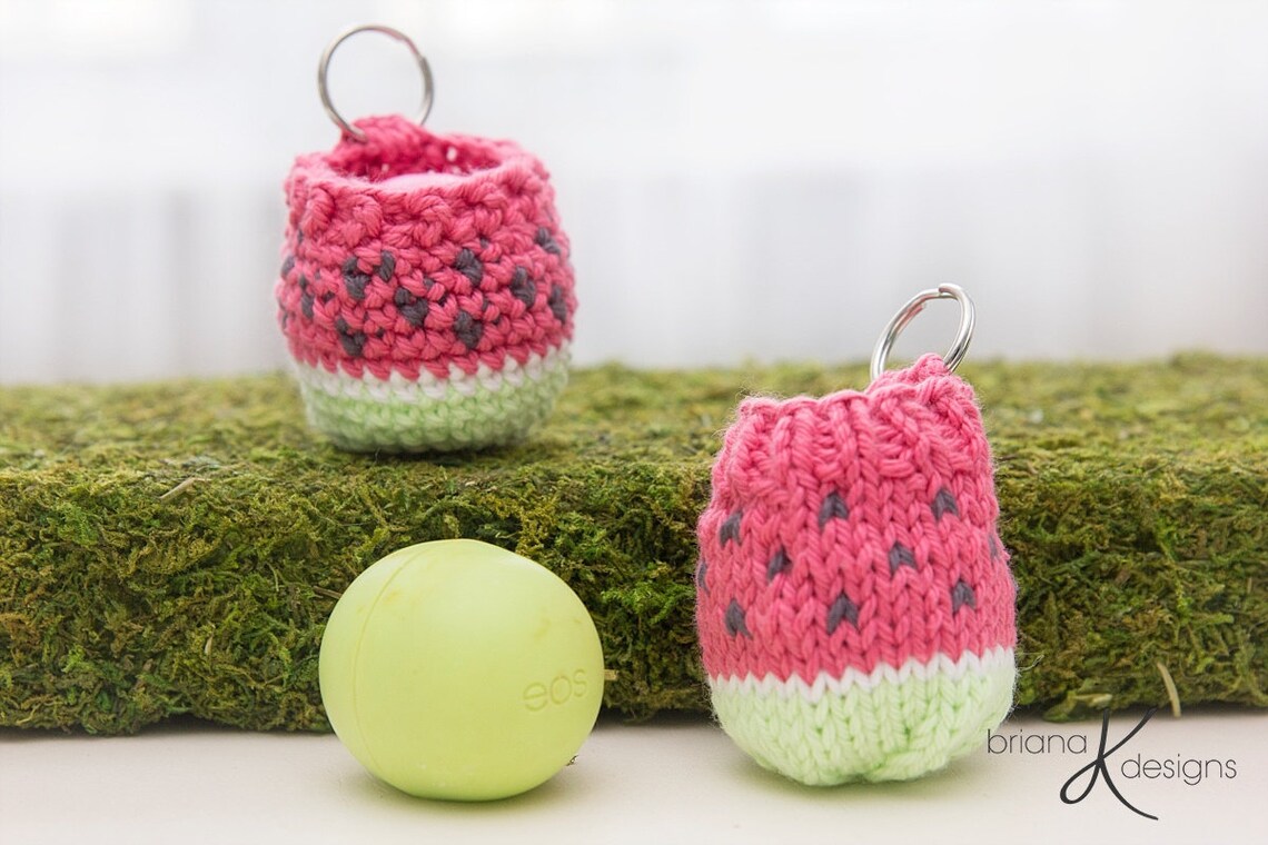 EOS Lip Balm Crochet and Knit Holder Pattern Instant Download Etsy