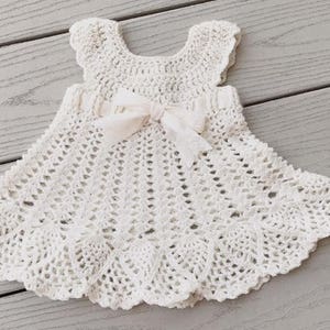 CROCHET PATTERN Sophia Heirloom Dress Crochet Pattern, Newborn to 3 months, Baptism, Blessing, Baby Gift, Beautiful Baby Dress