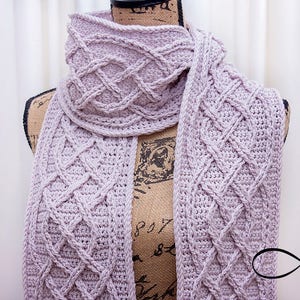 Infinity Scarf with Infinity Crochet An exciting, new, and innovative easy way to create stunning crochet cables Crochet Pattern image 8