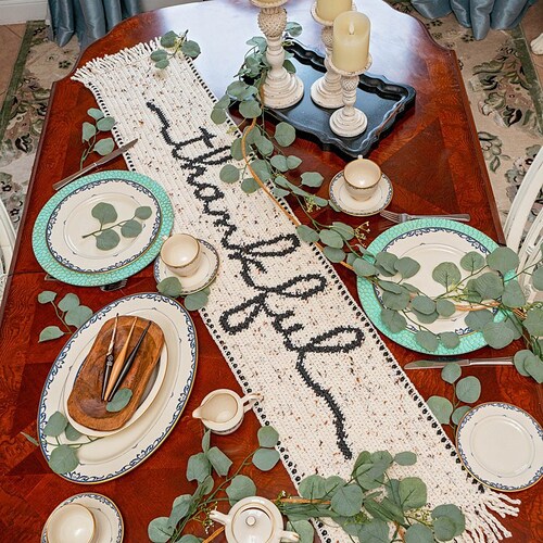 Flower Table Runner Crochet PATTERN Etsy